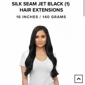 BELLAMI SILK SEAM JET BLACK HAIR EXTENSIONS